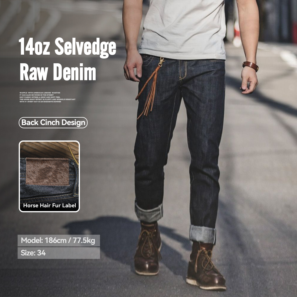 Levis Jeans 501 - Maden Vintage Raw Denim Jeans dla