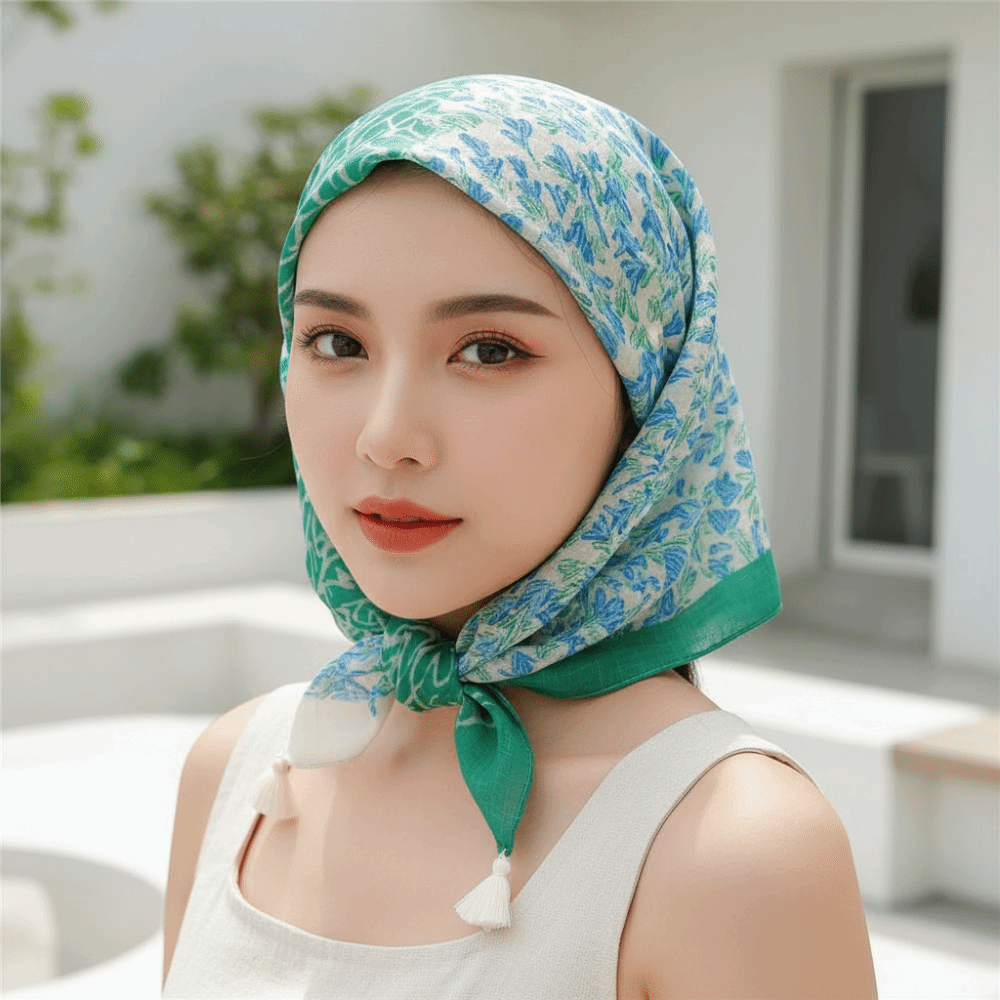 Bandana Cotton - Kwadratowa chusta na szyję z bawełny