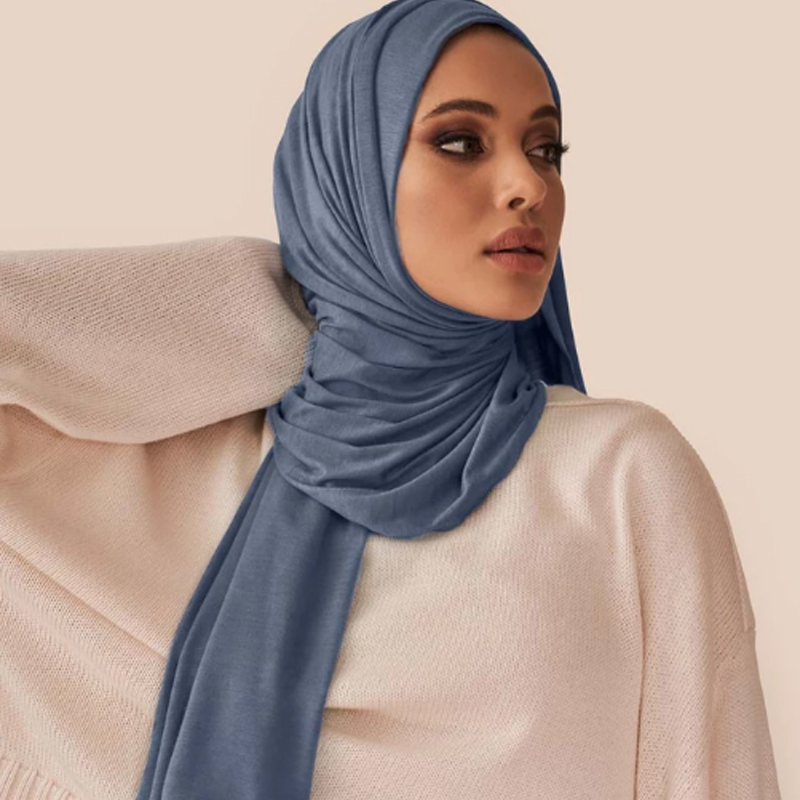 Bandana Cotton - Moda modalne bawełniany Jersey hidżab szalik
