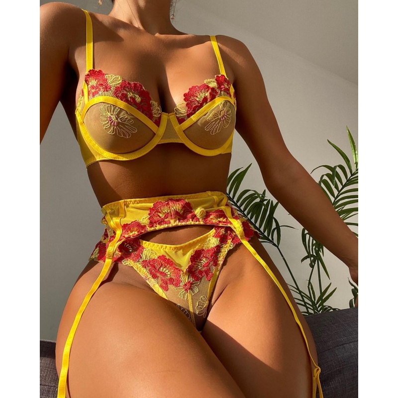 Silk Tie Striped - Modne bikini Koronkowe hafty Seksowne skarpetki