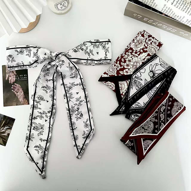 Face Scarf Mask - Luksusowa moda damska, cienka jedwabna apaszka,
