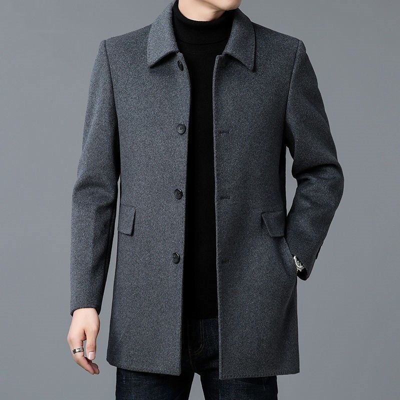 Płaszcz z mieszanki wełny, bia – Muffler Men Wool recenzja i cena