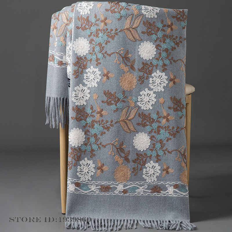Damska kaszmirowa pashmina, sz – Woven Scarf Blanket recenzja i cena