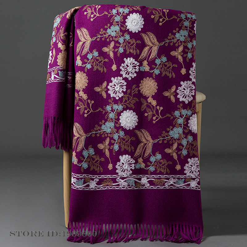 Damska kaszmirowa pashmina, sz – Woven Scarf Blanket recenzja i cena