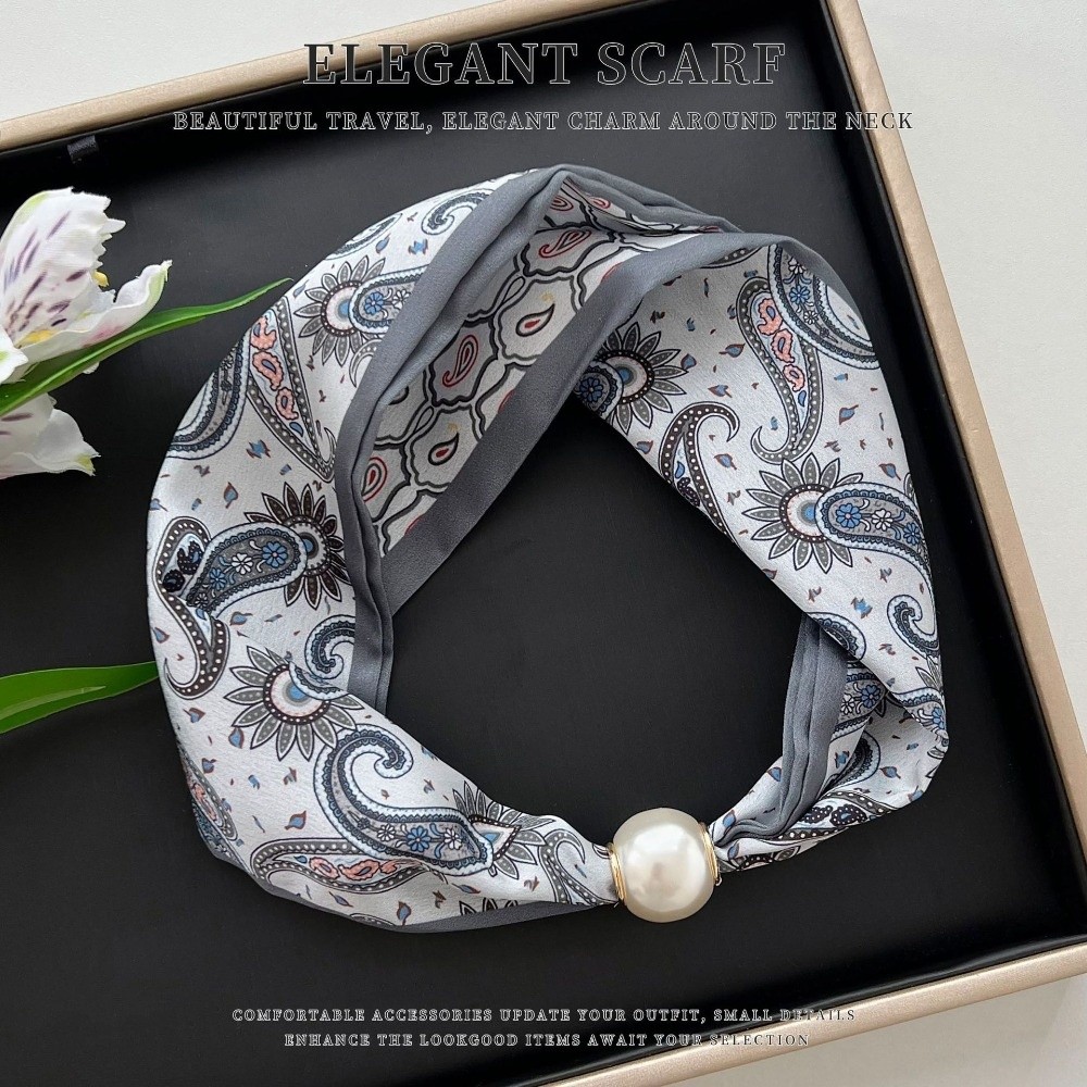 Elegancki szal z perłami i jed – Face Scarf Mask recenzja i cena