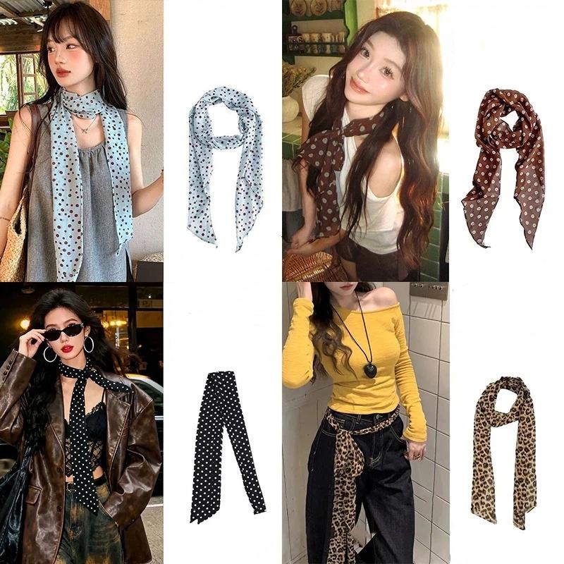 Jedwabna apaszka w kropki i kw – Silk Neck Scarf recenzja i cena
