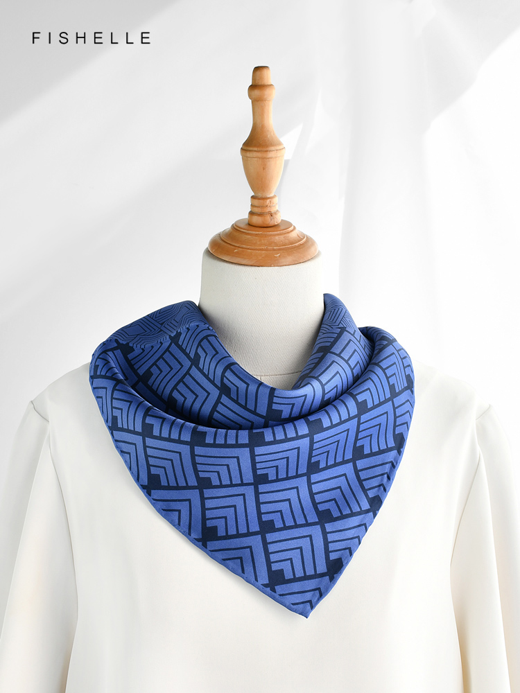 Chiński klasyczny niebieski bi – Scarf Silk Square recenzja i cena