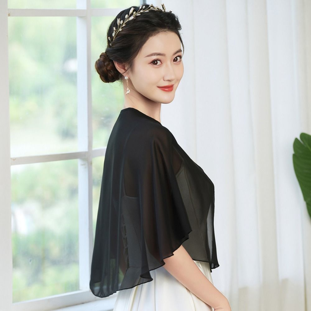 Vintage Przezroczysta Chiffono – Stole Wedding Shawl recenzja i cena