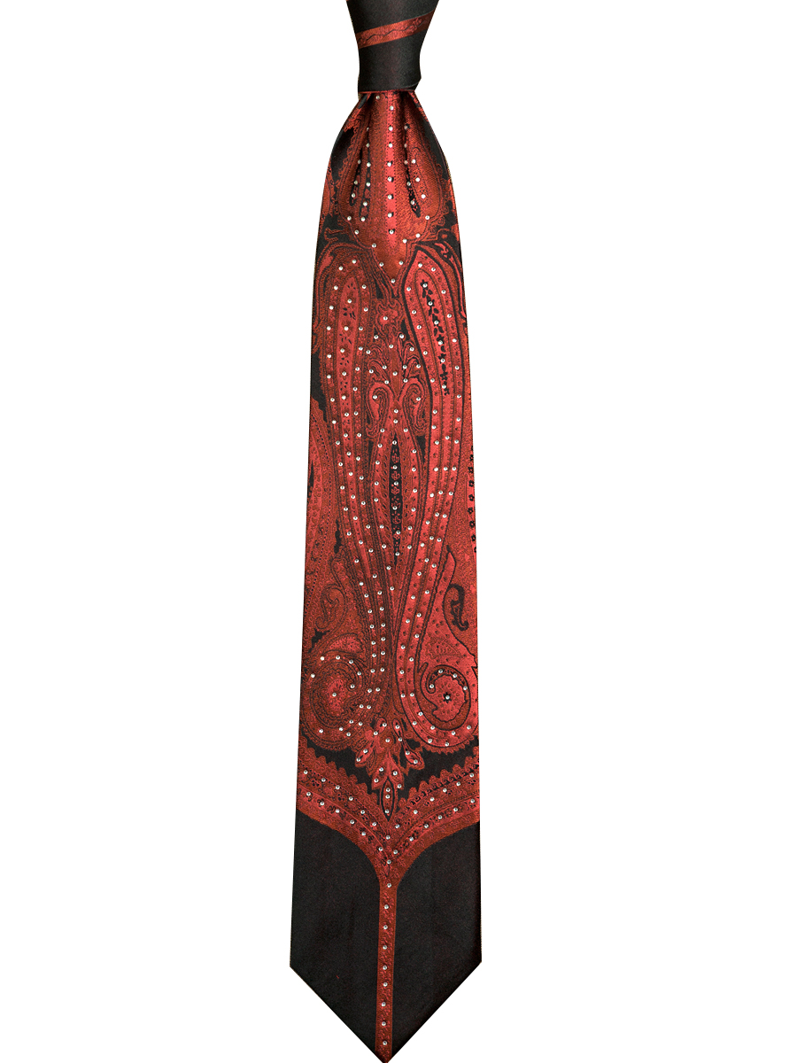 Krawat z dżetami Abstrakcyjny  – Silk Tie Striped recenzja i cena