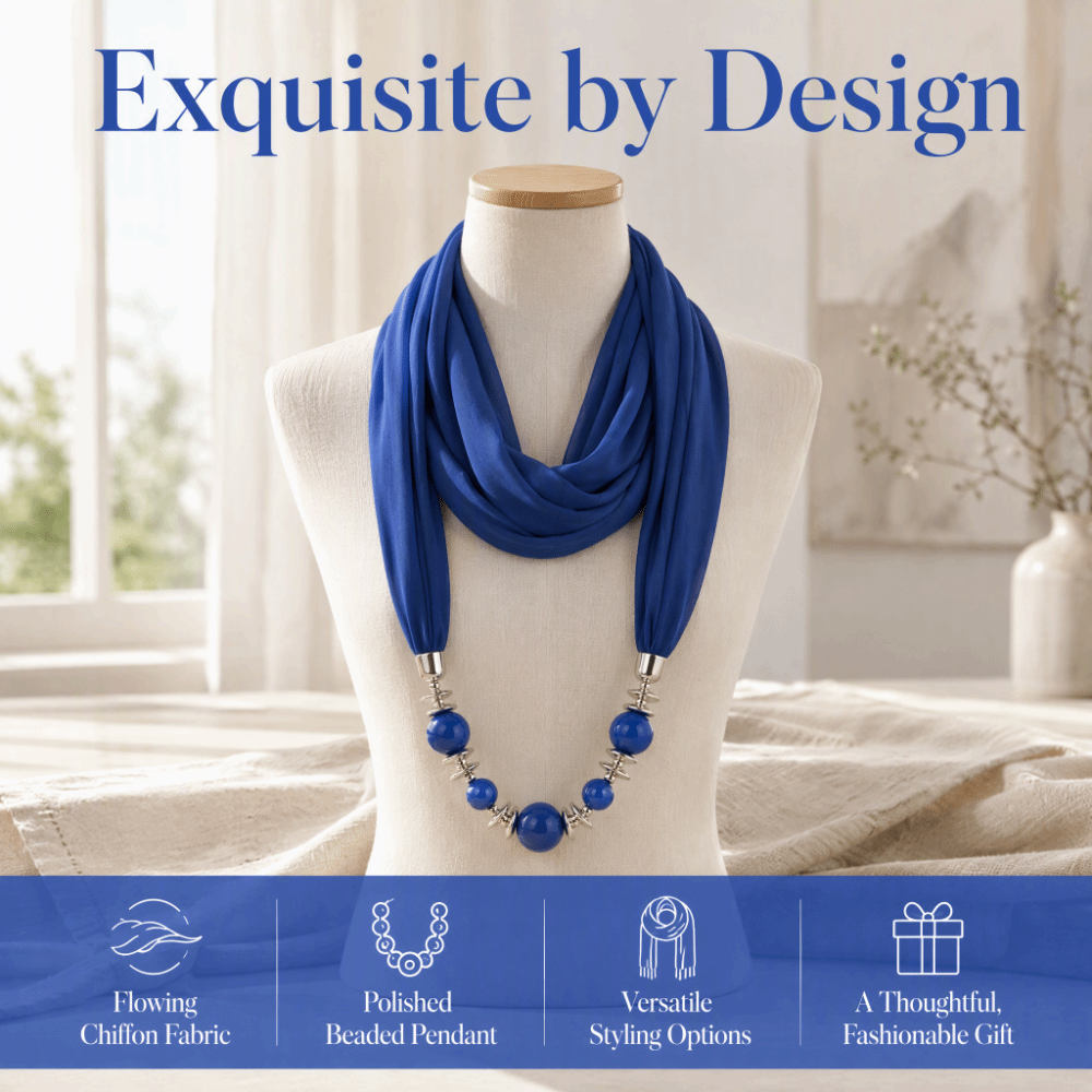Modny szalik z szyfonu, naszyj – Infinity Scarf Knit recenzja i cena