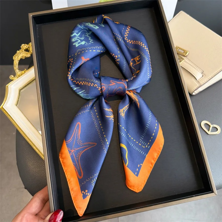 Niebieska Jedwabna Apaszka Dam – Bandana Cotton recenzja i cena