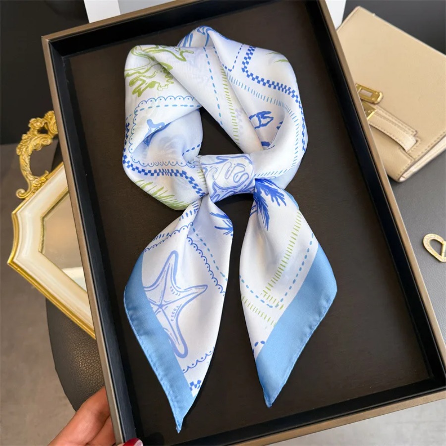 Niebieska Jedwabna Apaszka Dam – Bandana Cotton recenzja i cena